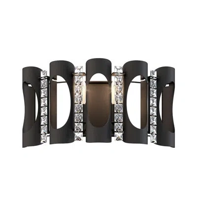 Schonbek Twilight 2 - Light Dimmable Brown Flush Mount In Black
