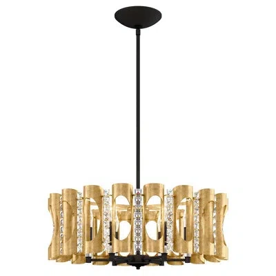 Schonbek Twilight 6 - Light Unique Geometric With Crystal Accents In Heirloom Gold