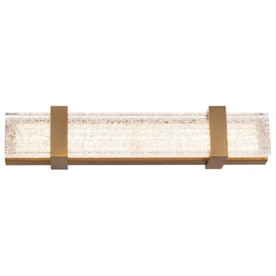 Schonbek Verandah 18 1/4"w Aged Brass And Crystal Ada Led Bath Light