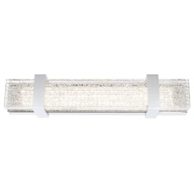 Schonbek Verandah 18 1/4"w Polished Chrome Led Bath Light In Silver