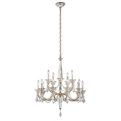 Schonbek Verona 15 - Light Candle Chandelier With Crystal Accents In Heirloom Gold