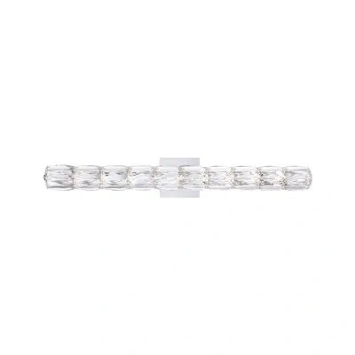 Schonbek Verve Led 1 Light 30.88" Crystal Bath Bar In Polished Stainless Steel