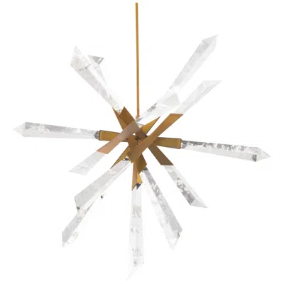 Schonbek -beyond Solitude 35.5" Wide Modern Led Aged Brass Pendant