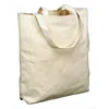 School Smart Canvas Large Heavy Duty Washable Tote Bag- 16 X 17 X 3.25 In. - Natural
