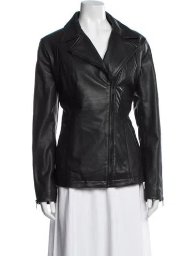 Pre-owned Schott Biker Jacket In Black
