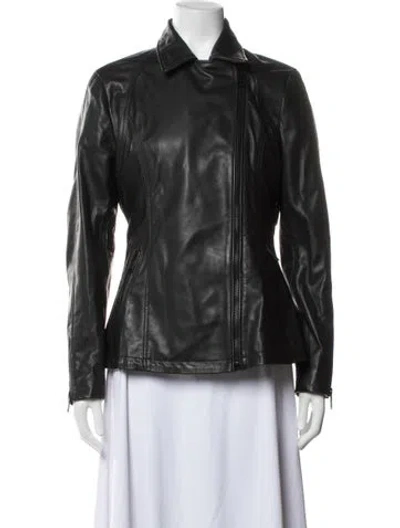 Pre-owned Schott Biker Jacket In Black