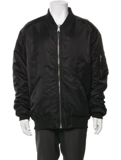 Pre-owned Schott Bomber Jacket In Black