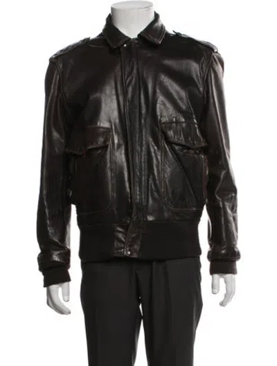 Pre-owned Schott Bomber Jacket In Black