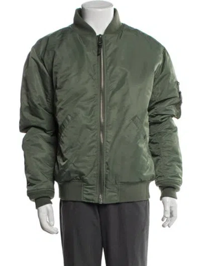Pre-owned Schott Bomber Jacket In Green