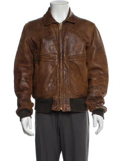 Pre-owned Schott Bomber Jacket In Neutral