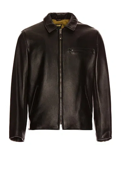 SCHOTT COLLAR LAMB LEATHER JACKET,SCHF-MO22