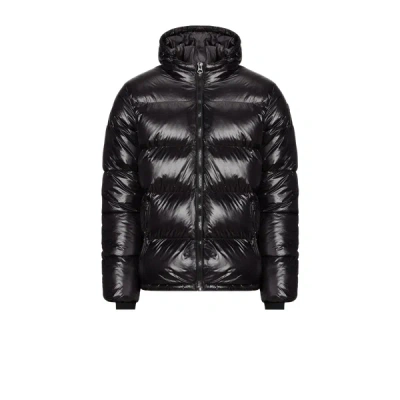 Schott Columbus Puffer Jacket In Black