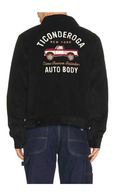 Schott Corduroy Mechanics Jacket In Black