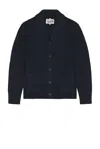 Schott Donegal Cardigan In Blue