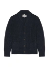 Schott Donegal Cardigan In Blue