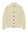Schott Donegal Cardigan In White