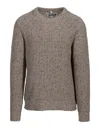 SCHOTT DONEGAL CREWNECK SWEATER IN NATURAL