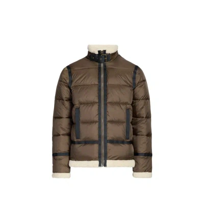 Schott Doudoune Matelassée Col Montant In Brown