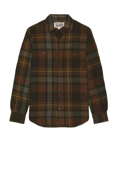 Schott Flannel In Green