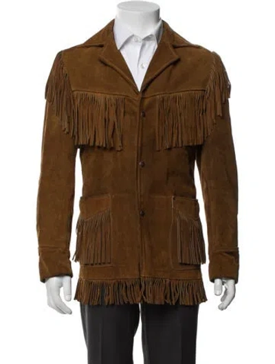 Pre-owned Schott Jacket In Brown