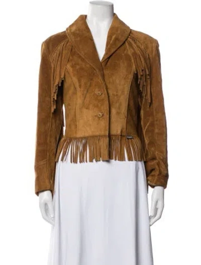 Pre-owned Schott Jacket In Brown