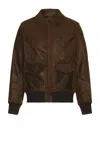 Schott Lightweight Cowhide A-2 Jacket In Brown
