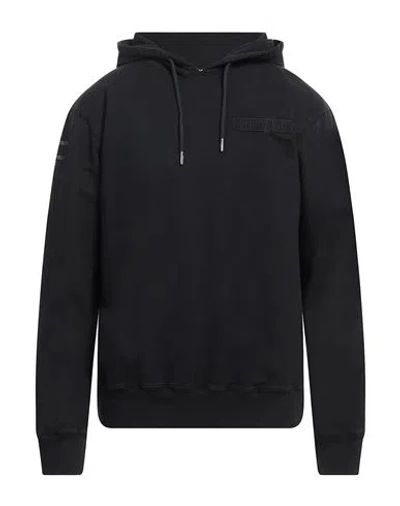 Schott Man Sweatshirt Black Size Xl Cotton