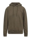 Schott Man Sweatshirt Khaki Size Xl Cotton In Beige