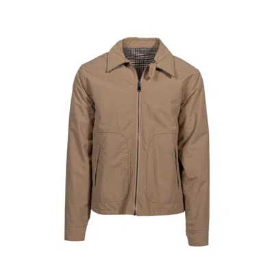 Schott Men's Reversible Mack Jacket In Khaki In Brown