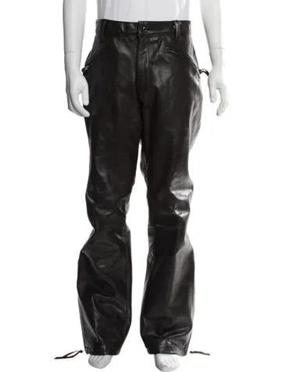 Pre-owned Schott Moto Pants In Black