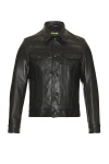 Schott Naked Cowhide Trucker Jacket In Black