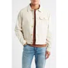 Schott Nyc Cotton Corduroy Trucker Jacket In White