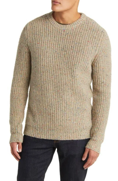 Schott Nyc Donegal Wool Blend Sweater In Tan