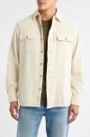 Schott Nyc Flannel Work Shirt In White