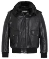 Schott Nyc Iconic A-2 Flight Jacket Made In Usa Black In Black