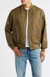 Schott Nyc Ma-1 Water Repellent Reversible Jacket In Green