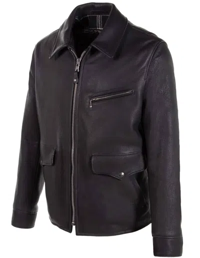 Schott N.y.c. Men Bison Delivery Jacket In Black In Multi