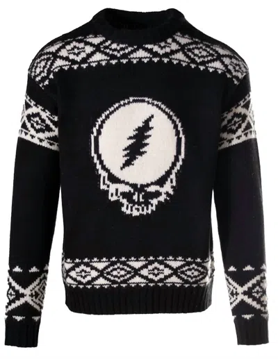Schott N.y.c. Men's Grateful Dead Wool Blend Sweater In Black