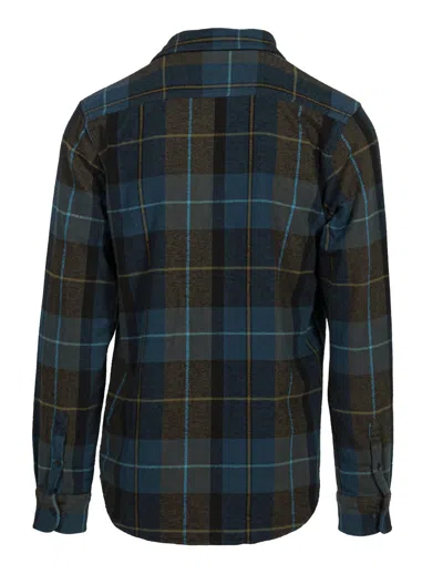 Schott N.y.c. Men Plaid Cotton Flannel Shirt In Blue/green