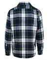 Schott N.y.c. Men Plaid Cotton Flannel Shirt In Off White/navy/hunter In Multi