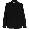 Schott Nyc Pinwale Corduroy Button Down Shirt In Black