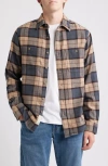 Schott Nyc Plaid Flannel Button-up Work Shirt In Multi