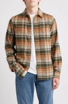 Schott Nyc Plaid Flannel Button-up Work Shirt In Multi