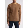 Schott Nyc Ribbed Wool Blend Sweater In Camel