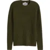 Schott Nyc Ribbed Wool Blend Sweater In Moss