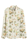 Schott Nyc Tropical Linen & Cotton Button-up Shirt In Multi