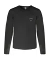 Schott N.y.c. Unisex Union Long Sleeve Tee Top In Black In Black