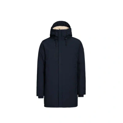 Schott Parka Col Montant In Blue
