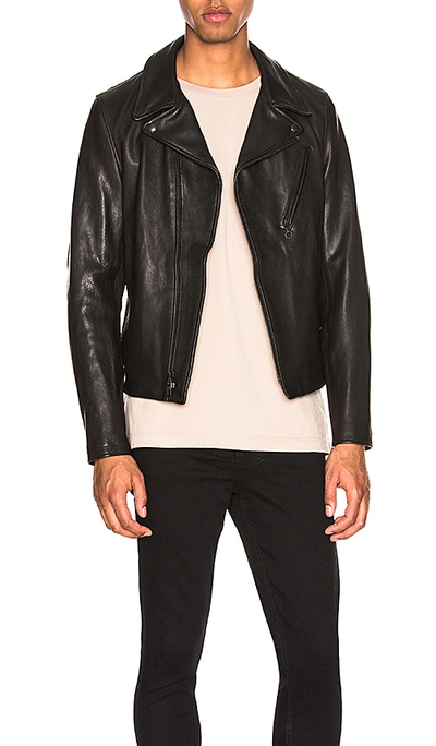 Schott Raven Lambskin Perfecto In Black