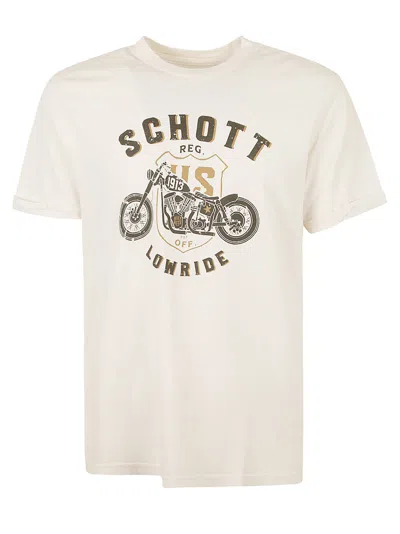 Schott Tsaron T-shirt In Off White
